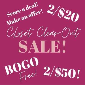 🌟💫🌟 Closet clear out sale!!! Click for details!